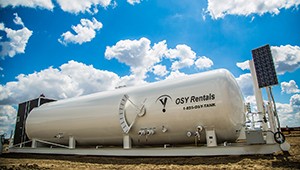 oilfield rental company - OSY vapour tight tank with separator - oilfield rentals grande prairie