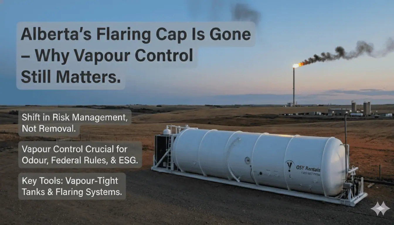 Alberta’s Flaring Cap Is Gone – Why Vapour Control Still Matters